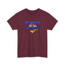 Load image into Gallery viewer, Proud Swim Teacher of An Autistic Super Child Tee | Unisex Heavy Cotton Tee, Autism Awareness Shirt, Gift for Swim Instructors, Family Reunion Gear, Comfortable [...]
