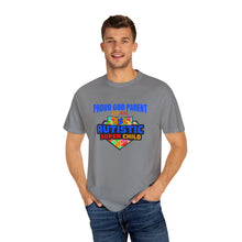 Load image into Gallery viewer, Proud God Parent Autistic Super Child  T-shirt, Unisex Graphic Tee, Gift for Special Needs Supporters, Inspirational Shirt for Parents, Family of [...]
