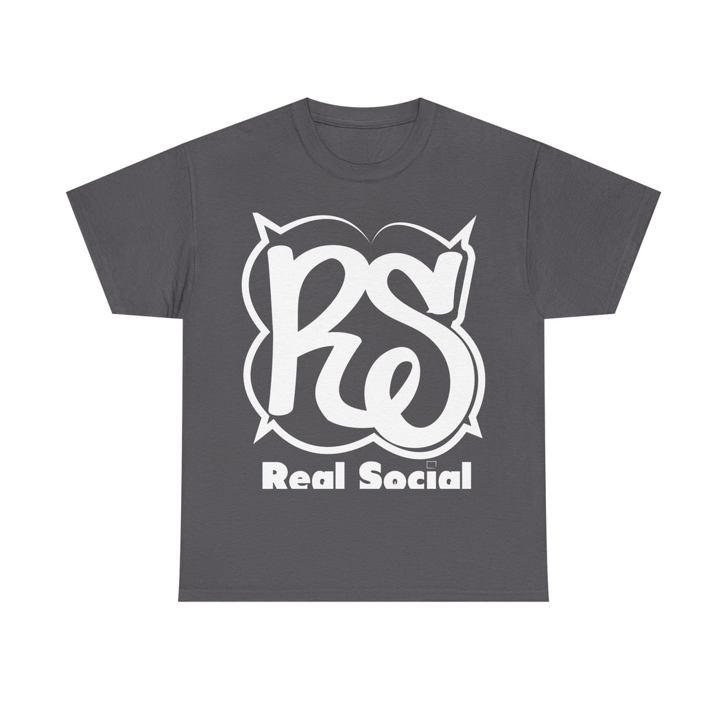 REAL SOCIAL Unisex Heavy Cotton Tee