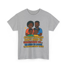 Load image into Gallery viewer, Autism Awareness Unisex Heavy Cotton Tee, Support Autism, Family Love Shirt, Understanding T-Shirt, Gift for Parents, Inclusive Care Wear
