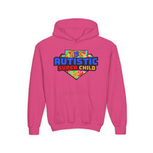 Load image into Gallery viewer, Autistic Super Child Hoodie, Positive Phrases Sweatshirt for Kids, Special Needs Gift, Awareness Apparel, Comfortable Youth Clothing
