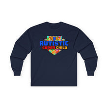 Load image into Gallery viewer, Autistic Super Child Long Sleeve Tee - Unisex Gift for Autism Awareness, Supportive T-Shirt, Playful Apparel, Perfect for Every Day
