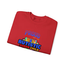 Load image into Gallery viewer, Proud Parent Sweatshirt - Unisex Heavy Blend™ Crewneck, Autism Awareness Gift, Super Child Pride, Family Celebrations, Casual Everyday Wear
