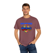 Load image into Gallery viewer, Proud God Parent Autistic Super Child  T-shirt, Unisex Graphic Tee, Gift for Special Needs Supporters, Inspirational Shirt for Parents, Family of [...]
