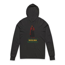 Load image into Gallery viewer, Muslima Empowering Message Hoodie, Inspirational Long Sleeve Tee, Unisex Motivational Shirt, Cozy Casual Wear, Gift for Women
