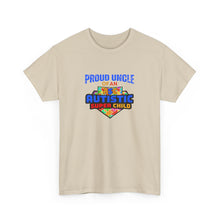 Load image into Gallery viewer, Proud Uncle Tee - Supportive Gift for Autism Awareness, Perfect for Family, Gifts for Uncles, Birthday and Celebrations

