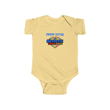Load image into Gallery viewer, Proud Sister Infant Bodysuit - Cute, Comfortable Baby Tee, Gift for New Parents, Autism Awareness, Baby Shower Gift, Family [...]
