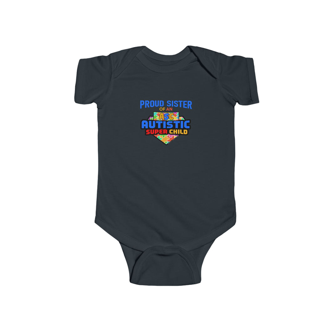 Proud Sister Infant Bodysuit - Cute, Comfortable Baby Tee, Gift for New Parents, Autism Awareness, Baby Shower Gift, Family [...]