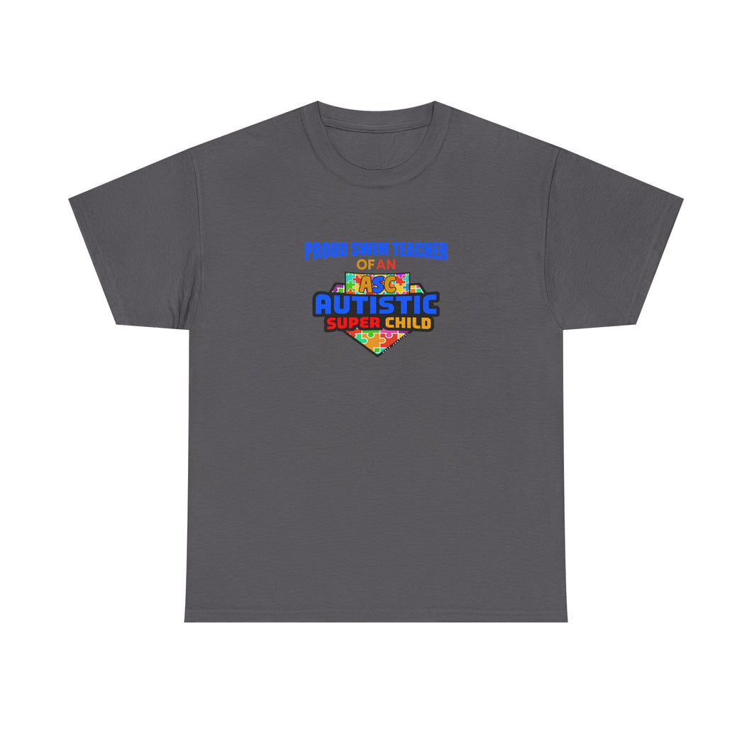 Proud Swim Teacher of An Autistic Super Child Tee | Unisex Heavy Cotton Tee, Autism Awareness Shirt, Gift for Swim Instructors, Family Reunion Gear, Comfortable [...]
