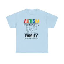 Load image into Gallery viewer, Autism Awareness Tee, Family Support Shirt, Unisex Heavy Cotton Tee, Gift for Family, Special Needs Advocate Apparel
