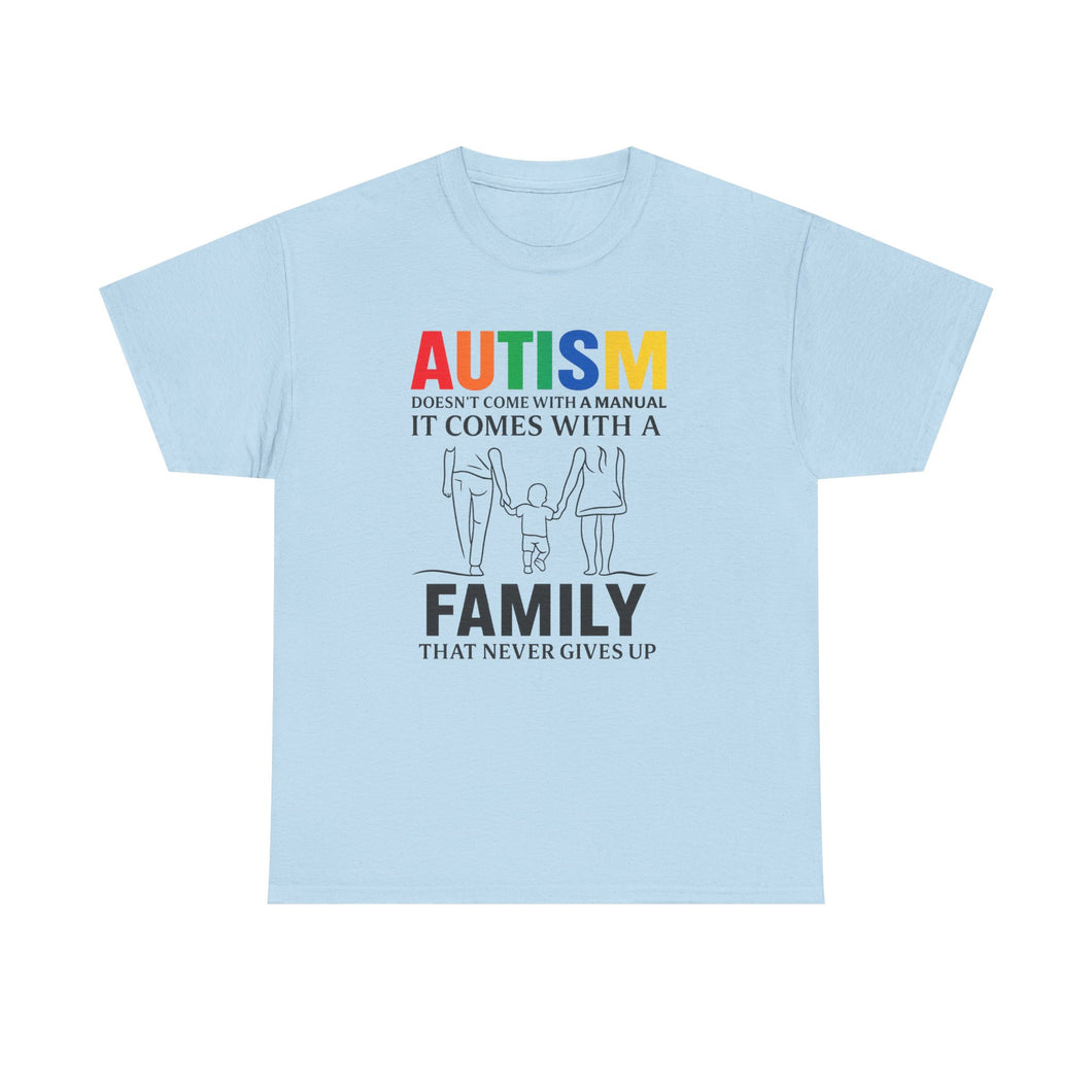 Autism Awareness Tee, Family Support Shirt, Unisex Heavy Cotton Tee, Gift for Family, Special Needs Advocate Apparel