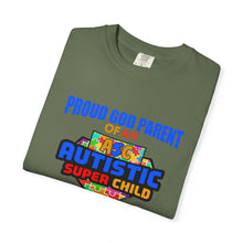 Load image into Gallery viewer, Proud God Parent Autistic Super Child  T-shirt, Unisex Graphic Tee, Gift for Special Needs Supporters, Inspirational Shirt for Parents, Family of [...]
