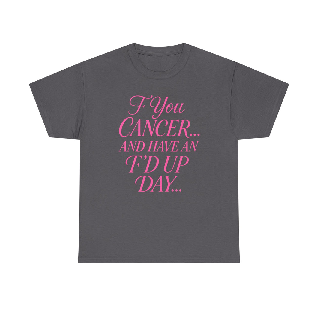 F**k Cancer Unisex Heavy Cotton Tee, Inspirational Shirt, Cancer Awareness, Funny Quote Tee, Support Cancer Fighters, Gift for Chemo [...]