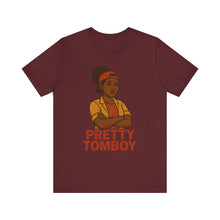 Load image into Gallery viewer, Pretty Tomboy Unisex Jersey Tee, Casual Wear, Graphic Tee, Birthday Gift, Everyday Style, Youth Fashion, Summer Essential
