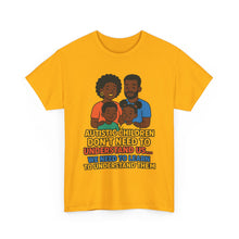 Load image into Gallery viewer, Autism Awareness Unisex Heavy Cotton Tee, Support Autism, Family Love Shirt, Understanding T-Shirt, Gift for Parents, Inclusive Care Wear
