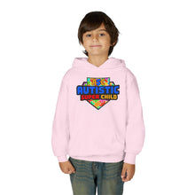 Load image into Gallery viewer, Autistic Super Child Hoodie, Positive Phrases Sweatshirt for Kids, Special Needs Gift, Awareness Apparel, Comfortable Youth Clothing
