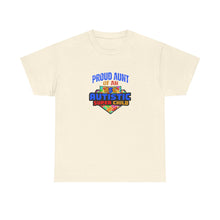 Load image into Gallery viewer, Proud Aunt of Autistic Super Child Unisex Heavy Cotton Tee, Autism Awareness Gift, Family Pride Shirt, Supportive Graphic Tee, Thoughtful Present for Aunts
