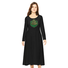 Load image into Gallery viewer, Crown No Hatin’ On This Muslimah Allowed  Pink Long Sleeve Dance Dress, Perfect for Festivals, Casual Wear, Unique Gift Idea
