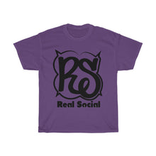 Load image into Gallery viewer, Real Social shirt Black writing
