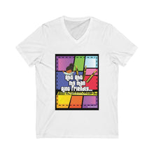 Load image into Gallery viewer, Unisex Jersey Short Sleeve V-Neck Tee

