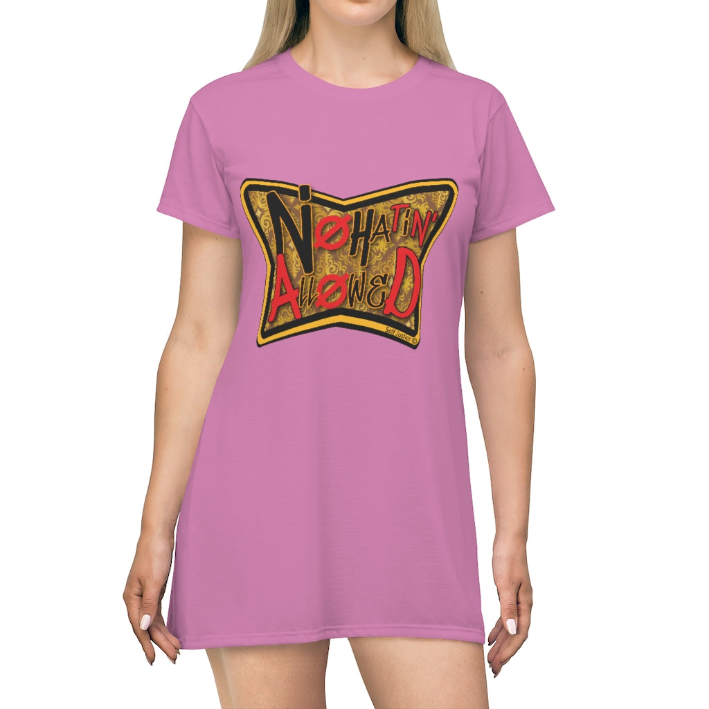 All Over Print T-Shirt Dress