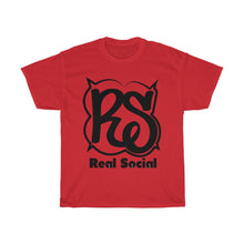Load image into Gallery viewer, Real Social shirt Black writing
