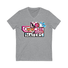 Load image into Gallery viewer, Unisex Jersey Short Sleeve V-Neck Tee
