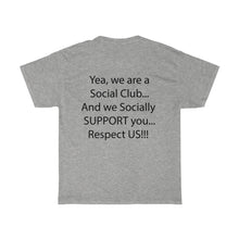 Load image into Gallery viewer, Real Social shirt Black writing
